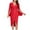 Red Dresses for Women, variant on SMihono Fashion Women Long Sleeve Deep V-Neck Dress Solid Pleated High Split Cocktail Party Formal Bridesmaid A-Line Dress Waist Gown Dress Black 8