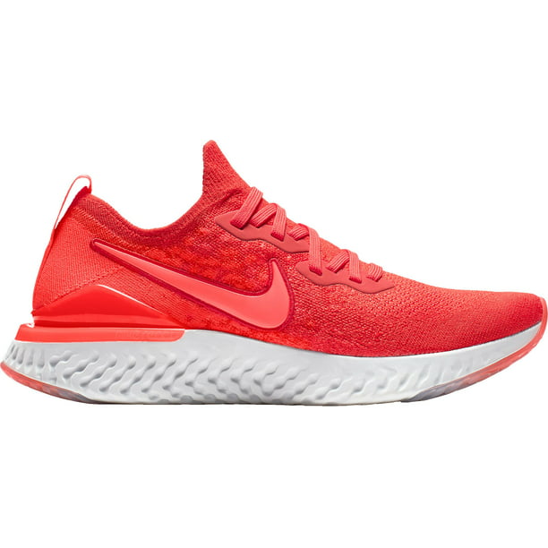 Nike Mens Epic React Flyknit 2 Shoes Chile Red/Bright Crimson BQ8928 ...