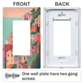 thumbnail image 3 of Yayeee Rocker Switch Wall Plate 1-Gang 4.6"x2.9" Home Decorative Outlet Cover, Cityscape Painting, 3 of 6