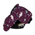 thumbnail image 3 of Naloa Space Dinosaur Baby Car Seat Cover, Breathable Baby Carrier Cover, Multiuse Baby Carrier Cover & Nursing Breastfeeding Cover, 3 of 5