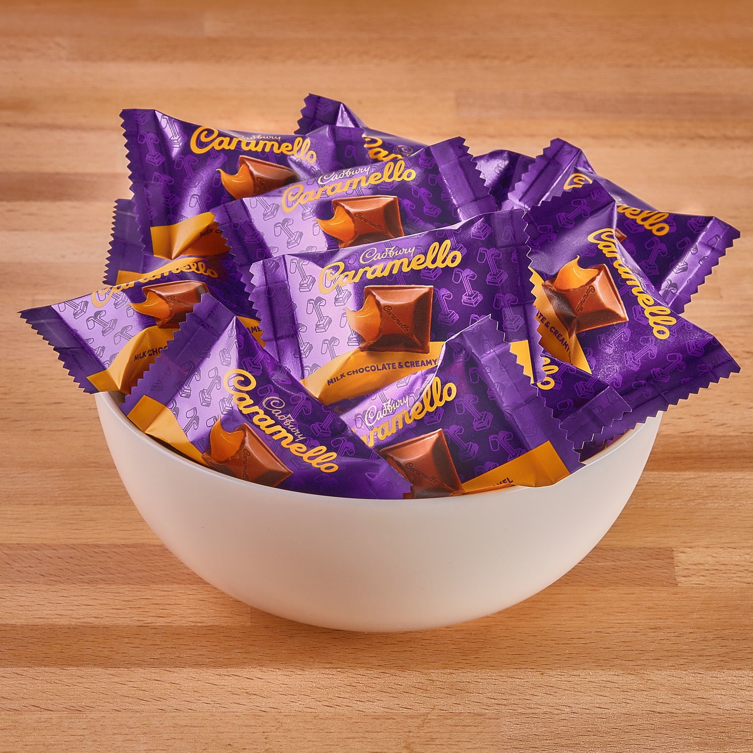 (3 pack) Cadbury Caramello Miniatures Milk Chocolate Caramel Candy, Share pack 8 oz