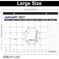 thumbnail image 2 of Large Desk Calendar 2026-2027 - 19 Months from Jun. 2026 through Dec. 2027, 22 x 17 Inches Desktop Wall with Julian Date To-do & Notes, Corner Protectors for School Home Office, 2 of 3