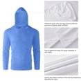thumbnail image 6 of ZBORIBER Men's Hooded T-shirt, Moisture-wicking,Quick-drying,Highlighter Chambray,Sizes S-3XL, 6 of 10