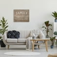 thumbnail image 2 of The Stupell Home Decor Collection Family is Loud Crazy Love Rustic Wood Look Typography Oversized Stretched Canvas Wall Art, 24 x 1.5 x 30, 2 of 5