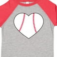 thumbnail image 4 of Inktastic Heart Shaped Baseball Boys or Girls Toddler T-Shirt, 4 of 5