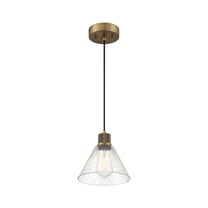 Access Lighting Martini LED Pendant in Antique Brushed Brass Color