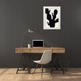 thumbnail image 3 of Uppsala Studio 14x18 White Modern Wood Framed Museum Art Print Titled - Prickly Pear Cactus, 3 of 4