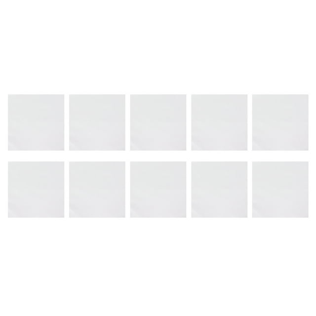 10 piezas de tela de bordado de 14 hilos, 12 x 12 pulgadas, tela blanca suave para punto de cruz, tela de bordado de algodón para costura