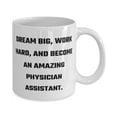 thumbnail image 2 of Cute Physician assistant 11oz Mug, DREAM BIG, WORK HARD, AND BECOME, Present For Coworkers, Unique Idea Gifts From Friends, Gifts for physician assistants, Unique gifts for physician assistants,, 2 of 2