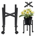 thumbnail image 1 of Soporte para Macetas de Metal, Soporte para Macetas Moderno Desmontable Ajustable con Ruedas, Capacidad de Carga de 50 Kg, Diseño Expandible, para Jardín, Patio, Balcón,, 1 of 9