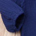 thumbnail image 2 of Mialoley Baby Romper, Solid Color Ribbed Button-Down Long Sleeve Round Neck Romper, 2 of 7
