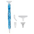 thumbnail image 3 of Pluma perforadora de punta de diamantes de imitación para decoración de uñas, 6 cabezales de bolígrafo de repuesto, accesorios de pintura para arte con diamantes DIY, azul oscuro, 3 of 8