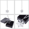 thumbnail image 3 of Crystal Snowflake Car Rear View Mirror Pendant Lucky Car Hanging Ornament Car Charm Decorations, Transparent, 3 of 7