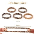 thumbnail image 5 of Hair Ties for Women 30PCS Leopard Print Soft Ponytail Holders Seamless Hair Bands 5 Colors, 5 of 6