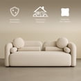 thumbnail image 3 of Ilios Innova | Sofá Gaia Beige 3 Plazas Grande con Diseño Moderno y Minimalista, Tapizado Suave Estilo Orgánico Contemporáneo con Cojines Incluidos., 3 of 9