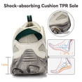 thumbnail image 5 of Gexuosn Women's Hiking Shoes Athletic Anti-Slip Trekking Climbing Sneakers Walking Sneakers,Beige, 5 of 8
