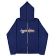 thumbnail image 3 of Sudaderas de estrella oscura europea y americana para hombre y mujer, sudaderas con capucha góticas para parejas, sudadera de Cremallera larga de talla grande Harajuku 2023, 3 of 5