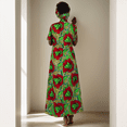 thumbnail image 5 of BAZINRICHE African Women Clothing O-neck Cotton Robe Long Dresses Free Head Scarf Lady Maxi Size, 5 of 5