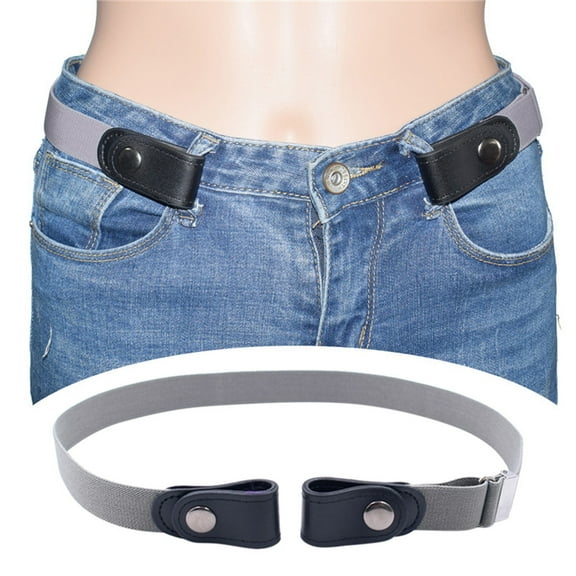 Weloille No Buckle Lazy Belt Elastic Men and Women Elastic, Suitable for All Pants