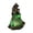 Green, variant on Diceymbol 7.1 in Halloween Resin Witch Figurine Lamp with Broomstick, USB Powered Witch Statue Tabletop Night Light, Orange Glow