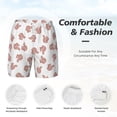 thumbnail image 3 of Balery Red Fox Mens Swim Trunks Swim Shorts for Men Quick Dry Inseam Beach Shorts with Compression Liner Pocket-3X-Large, 3 of 9