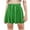 Green, variant on ZACPNCV Girls Metallic Skater Skirt Sparkly Shiny Flared Pleated A-Line Mini Skort Black 11-12 Years