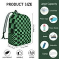 thumbnail image 5 of Chic Checkered Backpack, Oxford Build with Adjustable Ergonomic Straps, Spacious Enough for Daily Use, 5 of 5