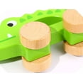 thumbnail image 2 of TOOKYLAND Wooden Pull Along Animal - Pull Toy for Toddlers, Ages 18m+, 2 of 9