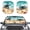 Beach Turtle, variant on Jeiento Highland Cow Leopard Car Sun Shade for Windshield Sun Shield for Front Window Blocks UV Rays Soft Heat Reflector-Keep Your Vehicle Cool Car Interior Accessories for Sun Heat