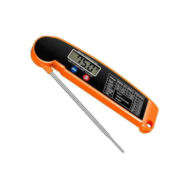 Termómetro de cocina Termómetro de barbacoa de cocina impermeable para cocina asada de barbacoa naranja mayimx Termómetro de alimentos