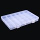 thumbnail image 3 of Caja de plástico con 4 compartimentos y 24 compartimentos para guardar joyas, cuentas y manualidades, 3 of 8