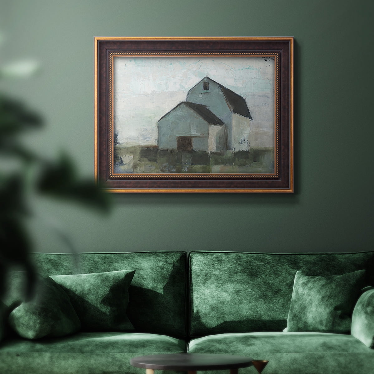 Barn at Sunset I Premium Framed Canvas- Ready to Hang