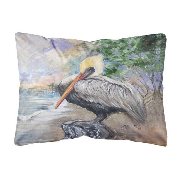 Carolines Treasures JMK1019PW1216 Pelican Bay Canvas Fabric Decorative Pillow 12H x16W multicolor
