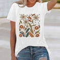 thumbnail image 3 of Wildflower Graphic Tees for Women 2026 Summer Casual Short Sleeve Crewneck T Shirts, 3 of 5