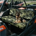 thumbnail image 2 of Uorisanigo UTV Front Bench Seat Cover Compatible with Kawasaki Mule 3000 3010 3020, Non-Slip Green Camouflage Horse Mule Padded Protector with Elastic Band, UTV Pioneer Seat Accessories, 2 of 7