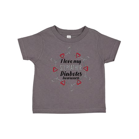 

Inktastic I Love My Stepfather Diabetes Awareness Gift Toddler Boy or Toddler Girl T-Shirt