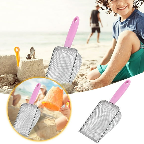 fsxdhpcsgfc Beach Toy Shovel Fine Hole Stainless Steel Chicken Cat Shovel Ore Cat Shovel Beach Sand Shovel Artifact Pool Inflatable Slide for Adults Large Sand Pail Jousting Set Inflatable Pool
