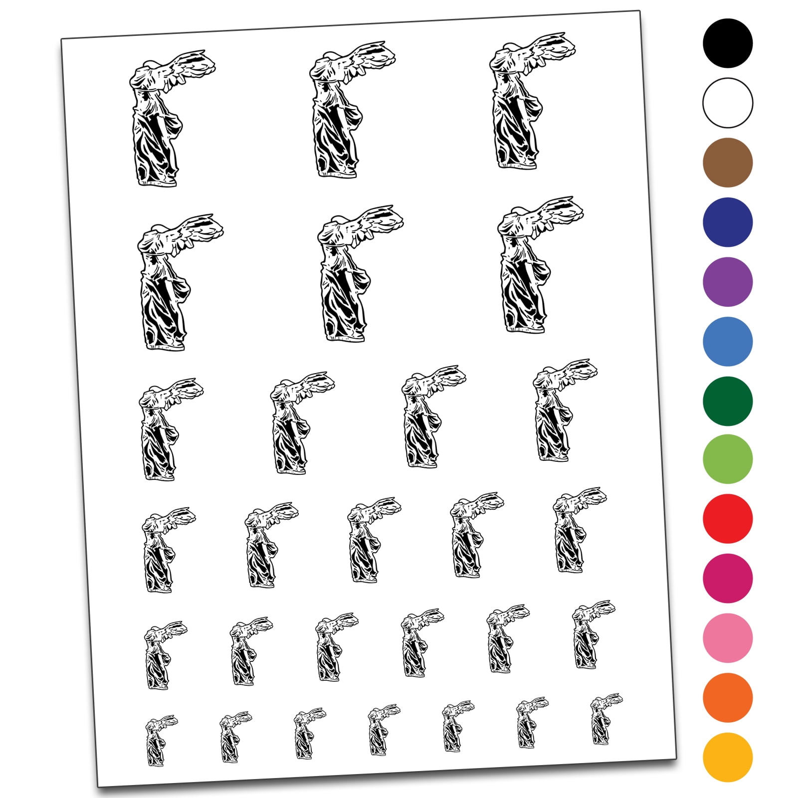 Greek Statue Winged Victory of Samothrace Water Resistant Temporary