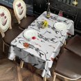 thumbnail image 2 of Halloween Dancing Skeletons and Pumpkins Rectangle Tablecloth 60"x120",Waterproof Polyester Rectangle Table Cloth, Wipeable Spillproof Polyester Tablecloth for Dining, Camping, Indoor and Outdoor, 2 of 6
