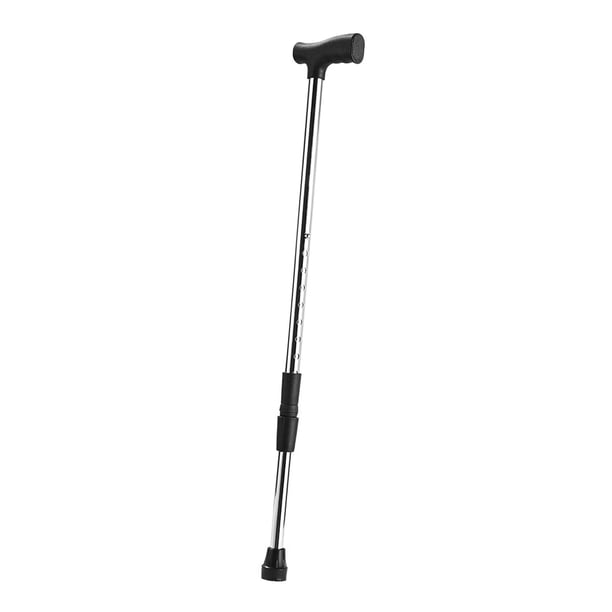 Muleta para axilas Liviana Antideslizante Altura ajustable Muleta estándar para caminar negro y plata