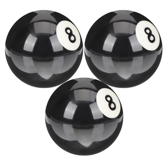 GOOHOCHY 3 Pcs for Pool Billiard Balls Billiards 5.72X5.72X5.72CM Black