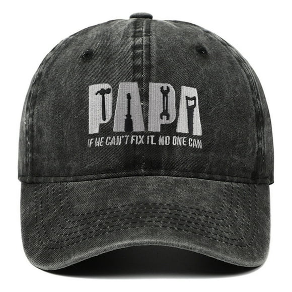 Baseball Caps Father's Day Men's Hats Beautifully Washed Deformed Baseball Cap Dad Embroidery Pigment Dyed Profile Cotton Cap sun hats for women Hat for women