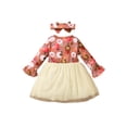 thumbnail image 3 of goowrom Robe d'Halloween pour Tout-Petite Fille, Robe en Tulle Citrouille + Bandeau, 3 of 9