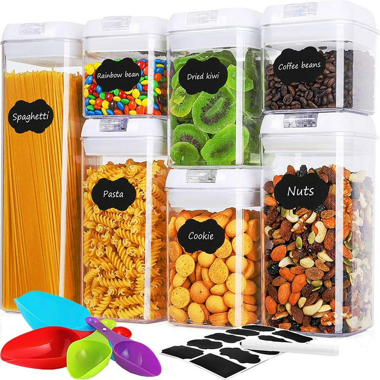 Kitchen Storage Container Set with Lid for Dry Fruit Nuts Flour