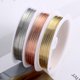 thumbnail image 1 of Alambre de cobre de 3 colores, hecho a mano, alambre de cobre para joyería, alambre moldeado de 0,7 mm, oro, plata, natural, 1 of 4