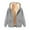 Dark Gray #002, variant on Mohiass Fleece Jacket Women Casual Full Zip Up Hoodie Warm Sherpa Lined Sweatshirt Fall Winter Coat with Pockets Brown 4XL