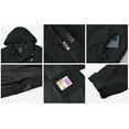 thumbnail image 6 of Tyhengta Men's Jacket Waterproof Coat Hooded Raincoat Outdoor Hiking Lightweight Windbreaker Black 2XL, 6 of 8