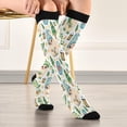 thumbnail image 5 of FREEAMG Cute Christmas Gnomes Compression Socks for Women Men,Knee High Stockings for Athletic Sports,Running,Travel, 5 of 7