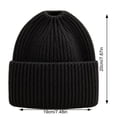 thumbnail image 3 of Lumtrix Beanie Hat for Women Winter Warm Knit Ponytail Beanies Hats Skull Cap Cold Weather Stocking Caps For Winter, Running, Skating, Traveling, Camping, Outdoor Black One Size, 3 of 5