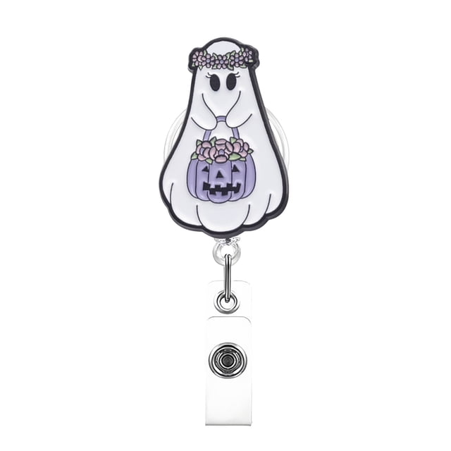 Funny And Cute Badge Reel With Clip Closure For Doctors Teachers Students Workers Etc Cartoon Pattern Badge Workplace Induction Graduation